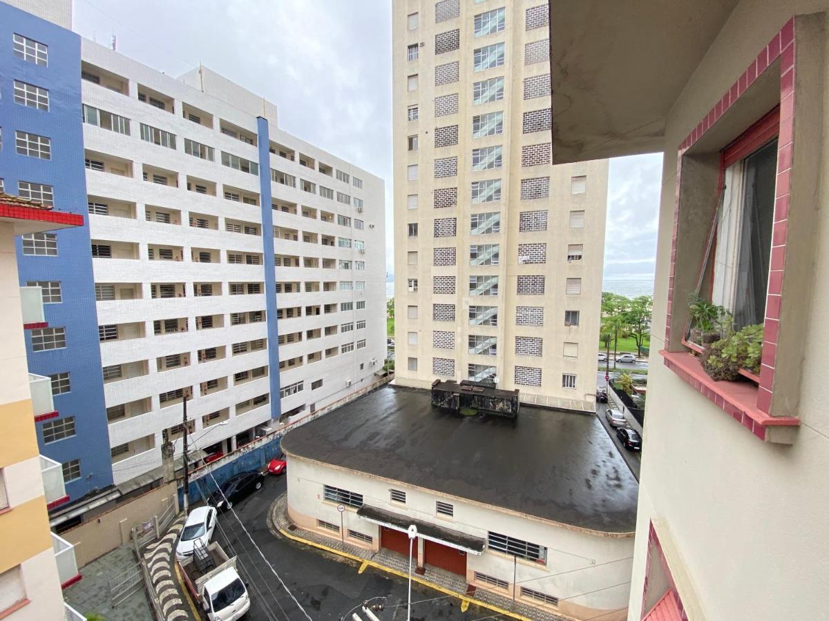 Apto Santos Gonzaga 50Mtrs Praia Exterior foto